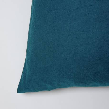 Taie d'oreiller pur coton bio Blanc+Bleu nuit+Ecru+Eucalyptus+Gris tourterelle+Rose nude+Terracotta 10 - vertbaudet enfant 