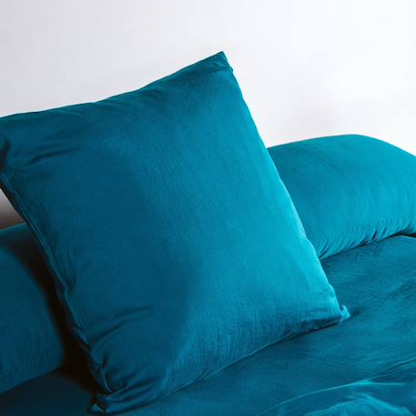 Taie d'oreiller pur coton bio Blanc+Bleu nuit+Ecru+Eucalyptus+Gris tourterelle+Rose nude+Terracotta 8 - vertbaudet enfant 