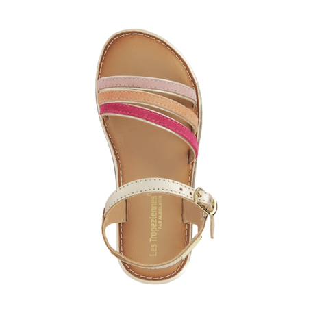 Sandales en cuir  à brides Rose multi gold multi 4 - vertbaudet enfant 