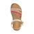 Sandales en cuir  à brides Rose multi gold multi 4 - vertbaudet enfant 
