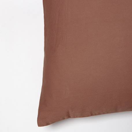 Taie d'oreiller pur coton bio Blanc+Bleu nuit+Ecru+Eucalyptus+Gris tourterelle+Rose nude+Terracotta 40 - vertbaudet enfant 