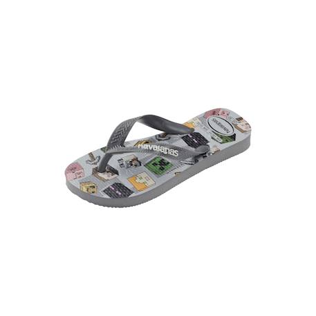Tongs enfant Minecraft - plage piscine été garçon Steel gris 4 - vertbaudet enfant 