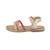 Sandales en cuir  à brides Rose multi gold multi 2 - vertbaudet enfant 