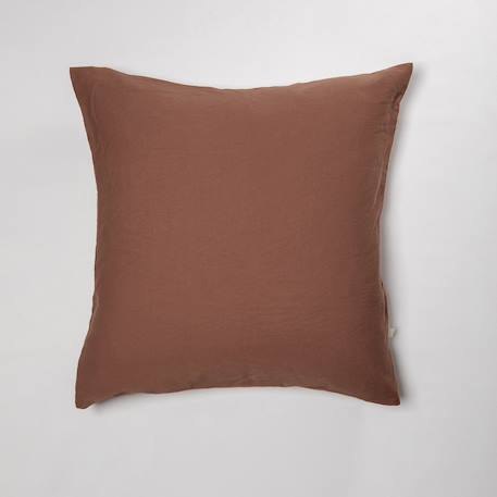 Taie d'oreiller pur coton bio Blanc+Bleu nuit+Ecru+Eucalyptus+Gris tourterelle+Rose nude+Terracotta 37 - vertbaudet enfant 