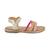 Sandales en cuir  à brides Rose multi gold multi 1 - vertbaudet enfant 