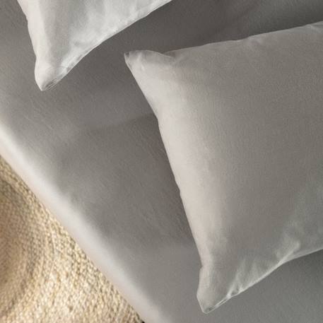 Taie d'oreiller pur coton bio Blanc+Bleu nuit+Ecru+Eucalyptus+Gris tourterelle+Rose nude+Terracotta 26 - vertbaudet enfant 
