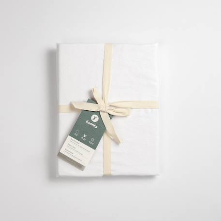 Taie d'oreiller pur coton bio Blanc+Bleu nuit+Ecru+Eucalyptus+Gris tourterelle+Rose nude+Terracotta 6 - vertbaudet enfant 