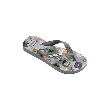 Tongs enfant Minecraft - plage piscine été garçon Steel gris 3 - vertbaudet enfant 