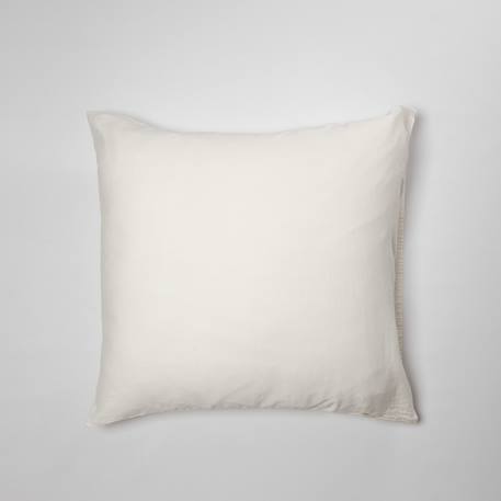 Taie d'oreiller pur coton bio Blanc+Bleu nuit+Ecru+Eucalyptus+Gris tourterelle+Rose nude+Terracotta 13 - vertbaudet enfant 