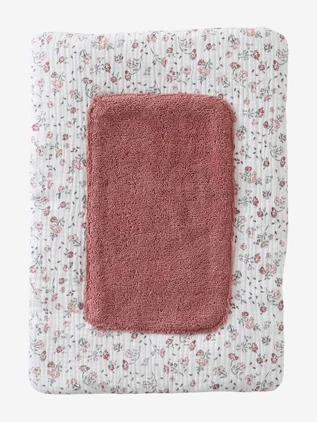 Matelas à langer pour poupon en gaze de coton Petites Fleurs 1 - vertbaudet enfant 