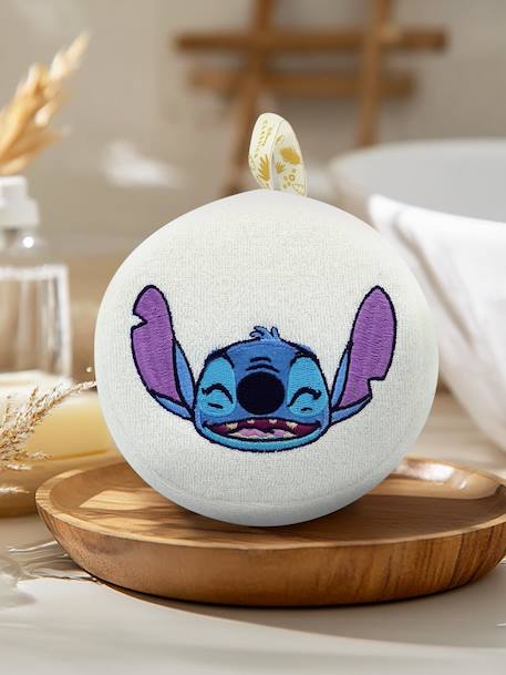 Eponge bébé Disney brodée tête de Stitch écru 1 - vertbaudet enfant 