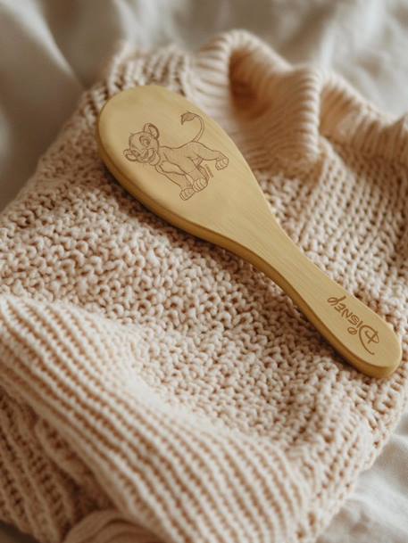 Brosse à cheveux en bois bébé Disney Simba marron 1 - vertbaudet enfant 