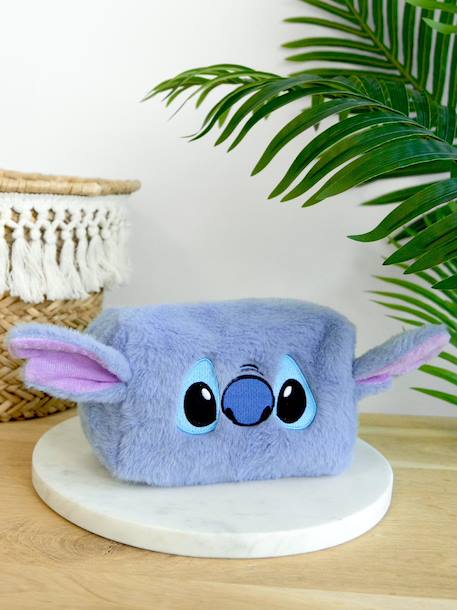 Trousse de toilette Disney Stitch en fausse fourrure bleu 1 - vertbaudet enfant 