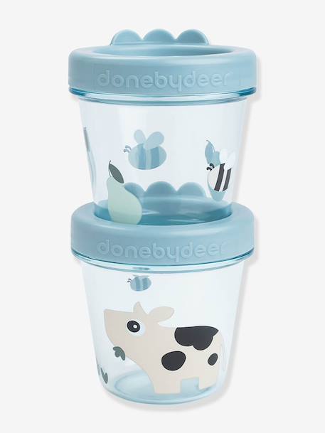 Lot de 2 pots conservation Dotti bleu+blush 3 - vertbaudet enfant 