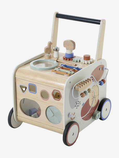 Chariot de marche musical en bois FSC® avec freins bois 7 - vertbaudet enfant 
