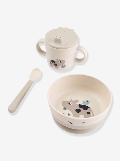 Set premier repas Foodie sable+vert 2 - vertbaudet enfant 