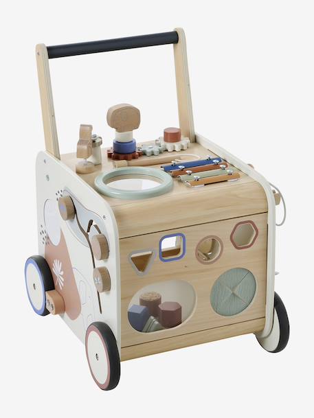 Chariot de marche musical en bois FSC® avec freins bois 6 - vertbaudet enfant 