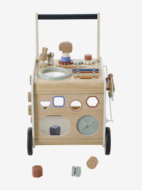 Chariot de marche musical en bois FSC® avec freins bois 9 - vertbaudet enfant 