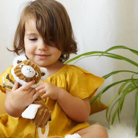 Hochet d'activités speculos le tigre Marron 3 - vertbaudet enfant 