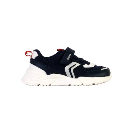 Baskets basses à scratch Navy red 1 - vertbaudet enfant 