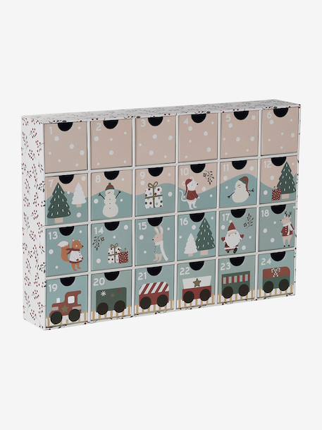 Calendrier de l'Avent avec jouets en bois FSC® Animaux de la forêt+Princesse+Tanzanie+Train de noël+Véhicules 18 - vertbaudet enfant 