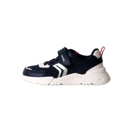 Baskets basses à scratch Navy red 2 - vertbaudet enfant 
