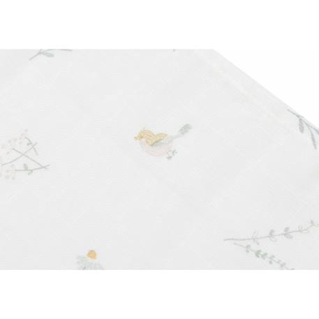 Lot de 3 langes gaze de coton Bloomy+Lovely birds+Miffy 6 - vertbaudet enfant 