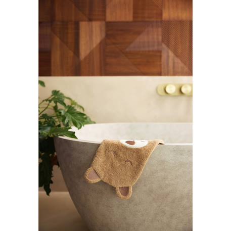 Gant de toilette éponge en coton Biscuit 4 - vertbaudet enfant 
