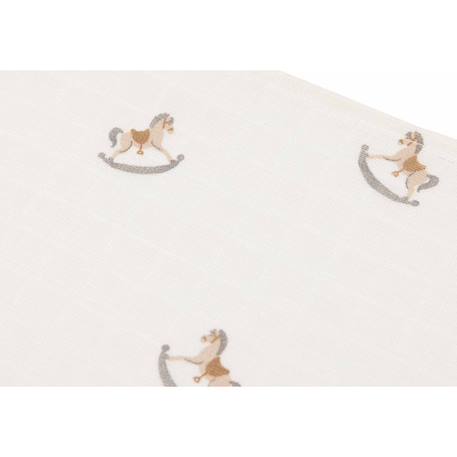 Lot de 3 langes gaze de coton Bloomy+Lovely birds+Miffy+Nostalgic ride 13 - vertbaudet enfant 