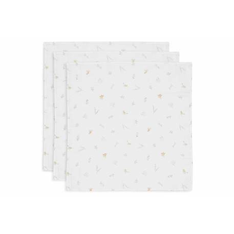 Lot de 3 langes gaze de coton Bloomy+Lovely birds+Miffy 4 - vertbaudet enfant 