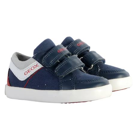 Baskets basses  à lacets Marine rouge 3 - vertbaudet enfant 