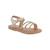 Sandales en cuir  à brides Or 3 - vertbaudet enfant 
