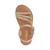 Sandales en cuir  à brides Or 4 - vertbaudet enfant 