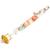 Attache tétine  en coton néo vintage Néo vintage imprimé floral, beige, blanc 1 - vertbaudet enfant 