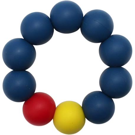 Anneau de dentition en silicone mélimélos la biche Bleu, jaune, blanc+Rose, blanc, noir 3 - vertbaudet enfant 