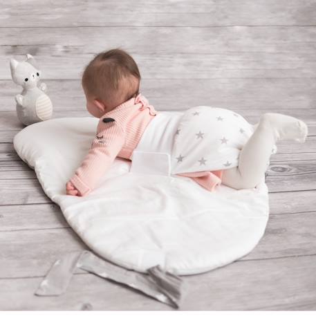 Couverture d'emmaillotage évolutive néo vintage Néo vintage imprimé floral, beige, blanc 6 - vertbaudet enfant 