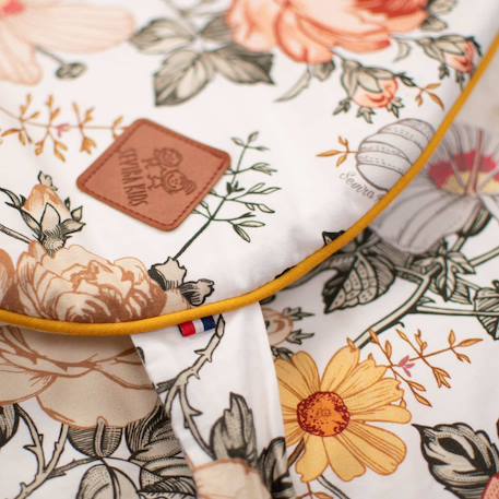 Couverture d'emmaillotage évolutive néo vintage Néo vintage imprimé floral, beige, blanc 3 - vertbaudet enfant 