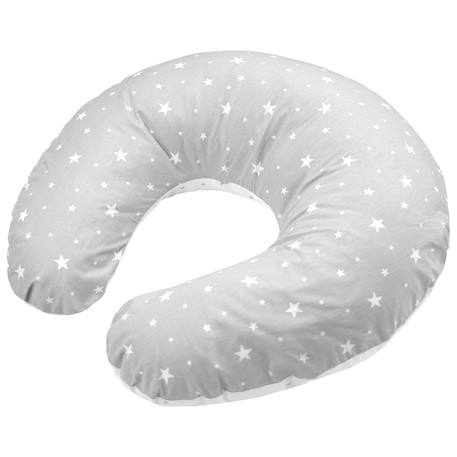 Coussin d'allaitement ergonomique + housse stella Stella, imprimé étoiles blanc, gris 3 - vertbaudet enfant 