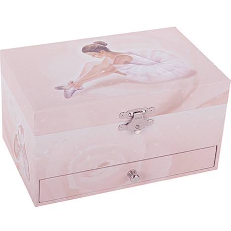 Boîte à bijoux musicale phosphorescente ballerine rose Rose 1 - vertbaudet enfant 