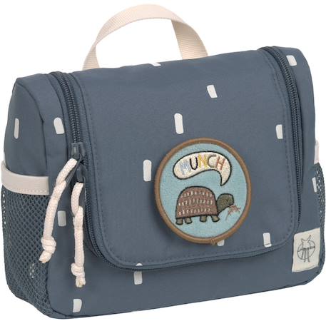 Mini trousse de toilette little gang Bleu nuit, blanc, marron+Gris, bleu clair, moutarde 1 - vertbaudet enfant 