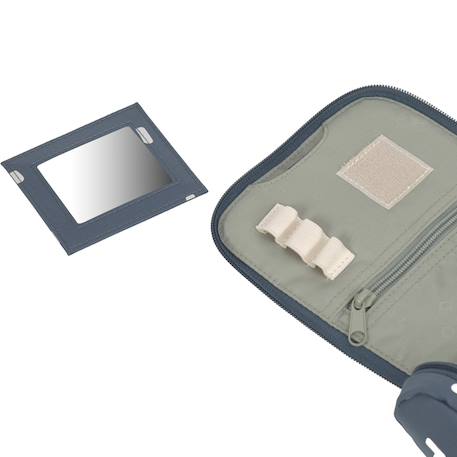 Mini trousse de toilette little gang Bleu nuit, blanc, marron+Gris, bleu clair, moutarde 6 - vertbaudet enfant 