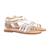 Sandales  vernis  à brides Blanc rose claire+Noir platinium+Rose 3 - vertbaudet enfant 
