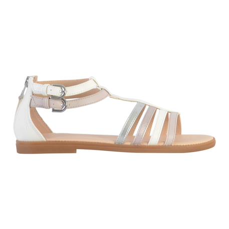 Sandales  vernis  à brides Blanc rose claire+Noir platinium+Rose 1 - vertbaudet enfant 