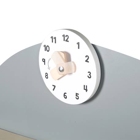 Marchande en bois à 3 tiroirs et horloge Gris - sans accessoires 4 - vertbaudet enfant 