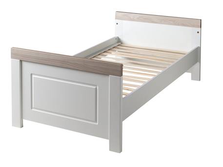 Chambre bébé évolutive 2 pièces - style rustique moderne avec soft-close felicia Blanc cassé / décor luna elm 6 - vertbaudet enfant 