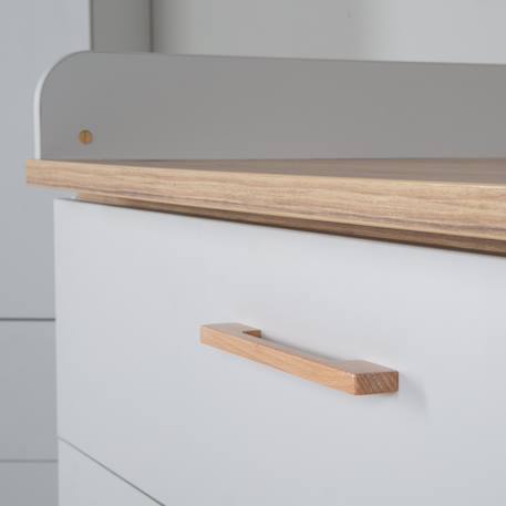 Chambre bébé évolutive complète au style scandinave caro Gris clair / chêne doré 6 - vertbaudet enfant 
