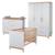 Chambre bébé évolutive complète au style scandinave caro Gris clair / chêne doré 1 - vertbaudet enfant 