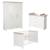 Chambre bébé évolutive complète - style moderne avec soft-close lucy Blanc cassé / décor luna elm 1 - vertbaudet enfant 