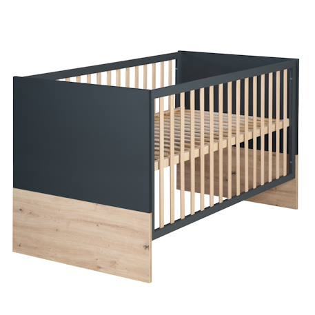 Chambre bébé évolutive complète avec soft-close lenn Anthracite / chêne artisan 3 - vertbaudet enfant 