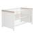 Chambre bébé évolutive 2 pièces - style moderne avec soft-close lucy Blanc cassé / décor luna elm 3 - vertbaudet enfant 